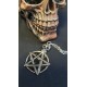 SİYAH SKULL PENTAGRAM KOLYE