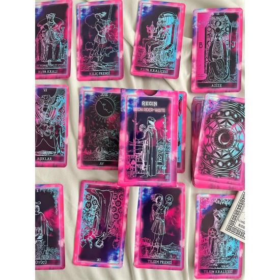 Dükkan Hediyelik NEON TAROT DESTESİ Dükkan Hediyelik NEON TAROT DESTESİ