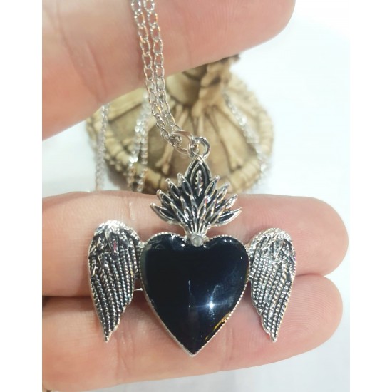 BLACK HEART FEATHERS KOLYE