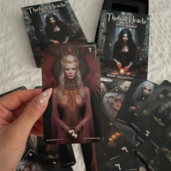 Dükkan Hediyelik THEBAN ORACLE WITCH ALPHABET ORACLE I CADI ALFABESİ VE KEHANET KARTLARI Dükkan Hediyelik THEBAN ORACLE WITCH ALPHABET ORACLE I CADI ALFABESİ VE KEHANET KARTLARI