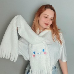 Cinnamoroll Beyaz Peluş Atkı