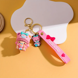 Hello Kitty Sanrio Pembe Anahtarlık