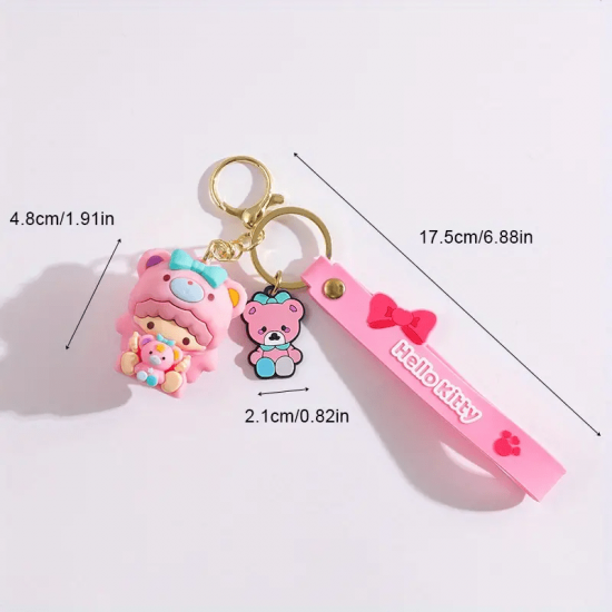 Hello Kitty Sanrio Pembe Anahtarlık