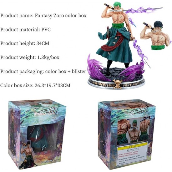 Roronoa Zoro 34cm Figür Roronoa Zoro 34cm Figür