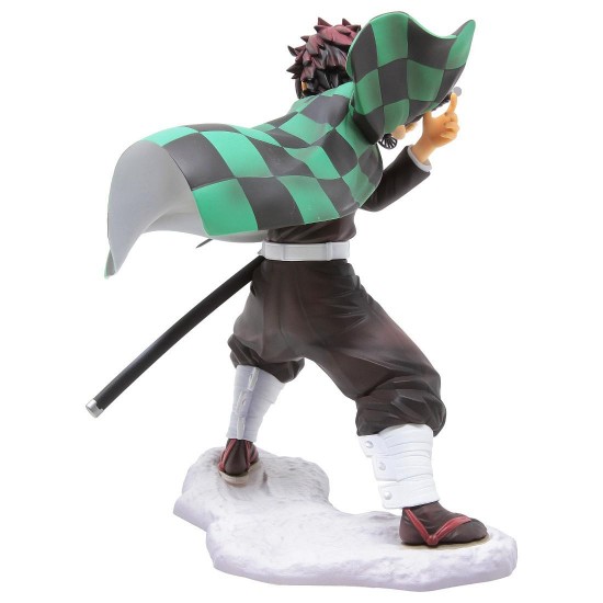 Demon Slayer Kimetsu No Yaiba Tanjiro Fighting Version Aksiyon Figür 16 Cm