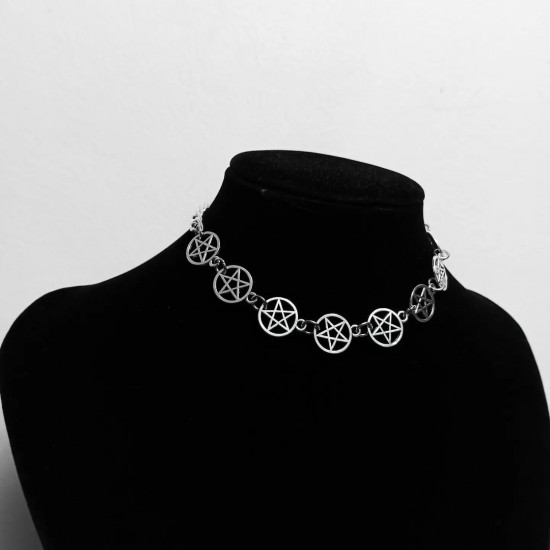 Gotik Pentagram Choker