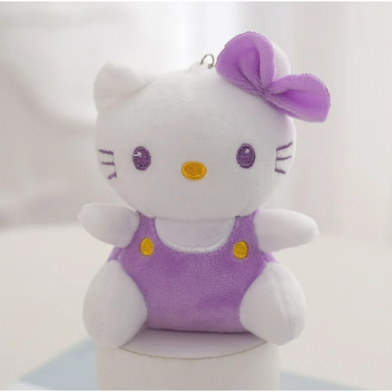 Hello Kitty Mor Peluş Anahtarlık