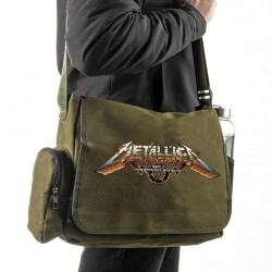 Metallica Asia Tour Baskılı Postacı Çantası