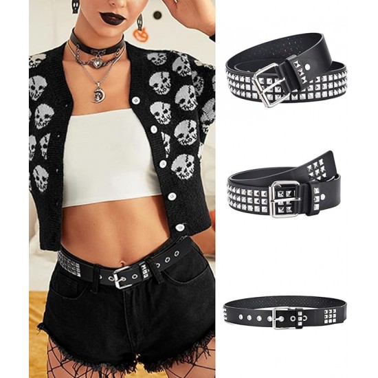 DÜKKAN DESİGN Punk Deri Çivili Kemer DÜKKAN DESİGN Punk Deri Çivili Kemer