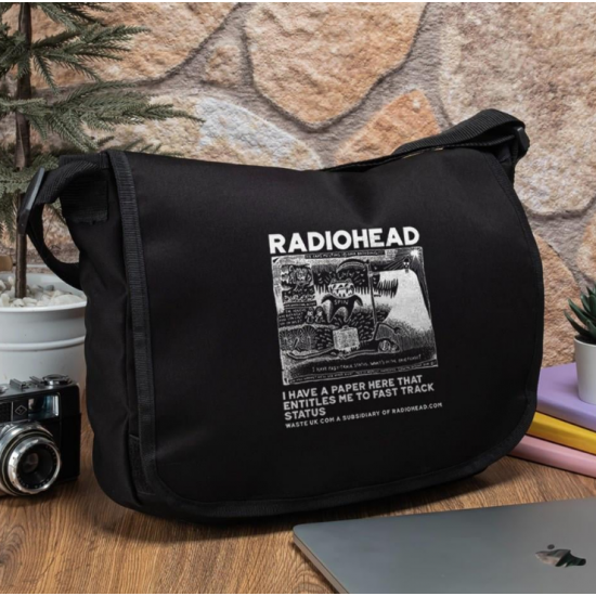 Radiohead Baskılı Unisex Postacı Çantası Radiohead Baskılı Unisex Postacı Çantası