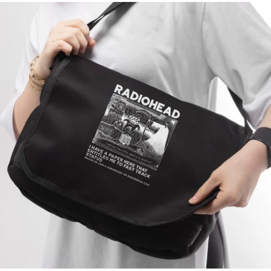 Radiohead Baskılı Unisex Postacı Çantası Radiohead Baskılı Unisex Postacı Çantası