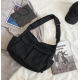 Vintage Unisex Kargo Cep İç Hacmi Geniş Siyah Postacı Çanta Vintage Unisex Kargo Cep İç Hacmi Geniş Siyah Postacı Çanta