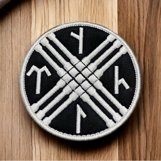 DÜKKAN DESİGN Göktürkçe Tengri Nakış Patch/Yama DÜKKAN DESİGN Göktürkçe Tengri Nakış Patch/Yama