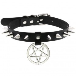 Dükkan Design Ters Pentagram Choker Kolye 
