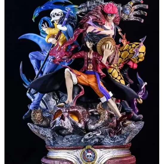 Dükkan Design One Piece Trafalgar Law, Monkey D. Luffy ve Eustass Kid Figür Dükkan Design One Piece Trafalgar Law, Monkey D. Luffy ve Eustass Kid Figür