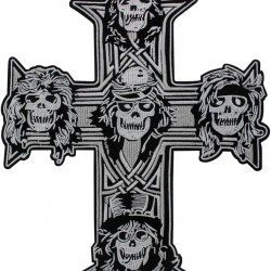 Dükkan Design Gotik İskelet Guns n Roses Patch/Yama