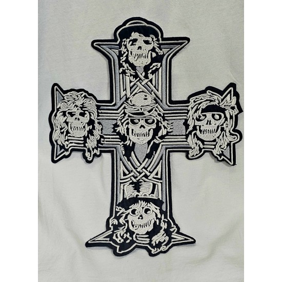 Dükkan Design Gotik İskelet Guns n Roses Patch/Yama