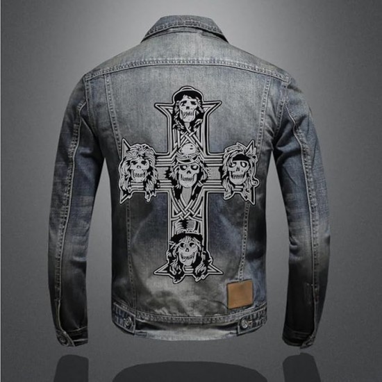 Dükkan Design Gotik İskelet Guns n Roses Patch/Yama Dükkan Design Gotik İskelet Guns n Roses Patch/Yama