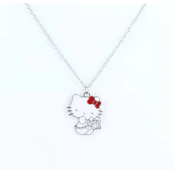 DÜKAN DESİGN Hello Kitty Beyaz Mineli Kolye DÜKAN DESİGN Hello Kitty Beyaz Mineli Kolye