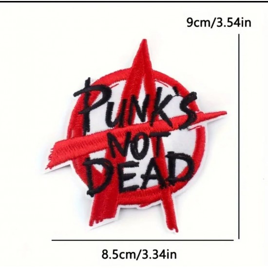DÜKKAN DESİGN Punks Not Dead Patch Yama DÜKKAN DESİGN Punks Not Dead Patch Yama