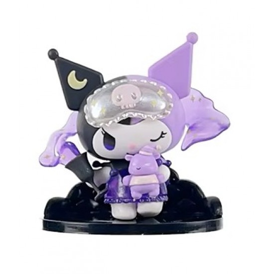DUKKANDESIGN Uyku Maskeli Kuromi Mini Figür
