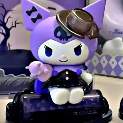 DUKKANDESIGN Sihirli Kovboy Şapkalı Kuromi Mini Figür