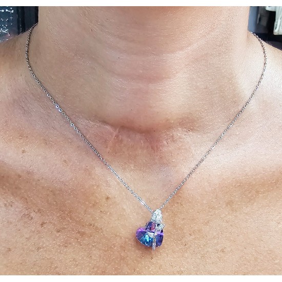 DÜKKAN DESİGN GÜL ve KALP KOLYE DÜKKAN DESİGN GÜL ve KALP KOLYE