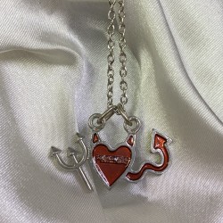 Friends Devil Heart Mineli Kolye