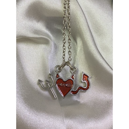 Friends Devil Heart Mineli Kolye