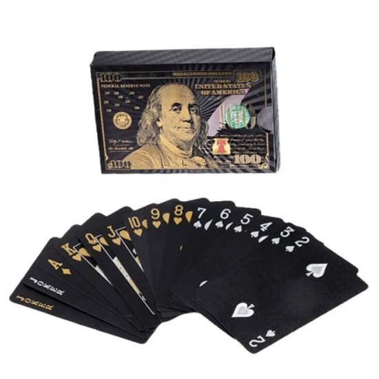 DÜKKAN DESİGN BLACK SERİSİ 100 DOLAR PLASTİK İSKAMBİL KARTLARI