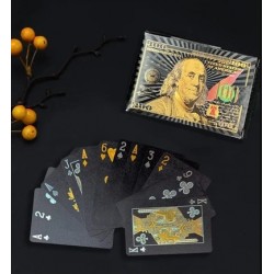 DÜKKAN DESİGN BLACK SERİSİ 100 DOLAR PLASTİK İSKAMBİL KARTLARI