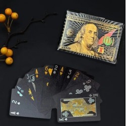 DÜKKAN DESİGN BLACK SERİSİ 100 DOLAR PLASTİK İSKAMBİL KARTLARI