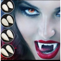 DÜKKAN DESİGN BÜYÜK BOY CADILAR BAYRAMI TAKMA VAMPİR DİŞİ