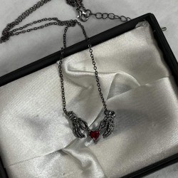 DÜKKAN DESİGN SKELETON LOVE TAŞLI AYARLANABİLİR KOLYE