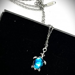 DÜKKAN DESİGN OKYANUS MAVİSİ CARETTA CARETTA ÇELİK KOLYE