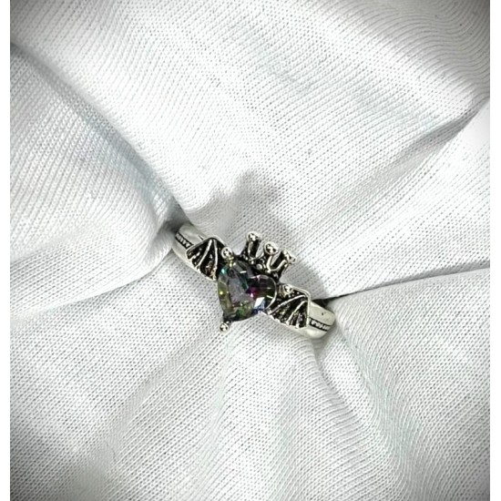 DÜKKAN DESİGN KALP TAŞLI AYARLANABİLİR PİNTEREST YÜZÜK