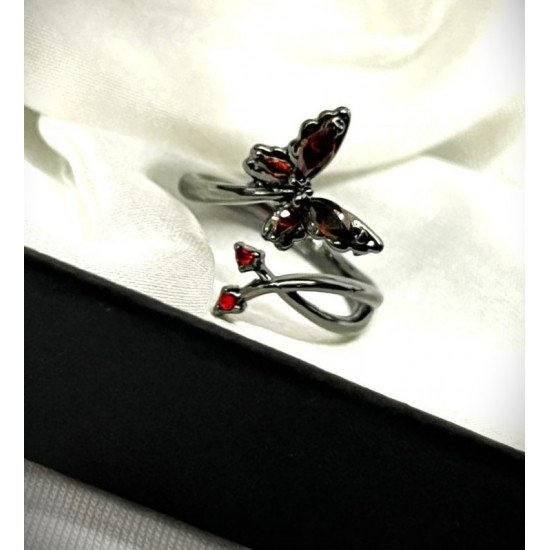 DÜKKAN DESİGN KUYRUKLU KELEBEK AYARLANABİLİR YÜZÜK