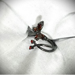 DÜKKAN DESİGN KUYRUKLU KELEBEK AYARLANABİLİR YÜZÜK