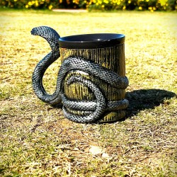 DÜKKAN DESİGN YILAN TILSIMI KABARTMALI SERAMİK KUPA