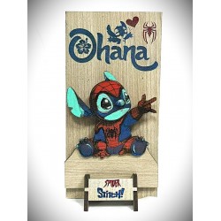 DÜKKAN DESİGN LAZER KAZIMA EL BOYAMA SPİDER STITCH AHŞAP BİBLO