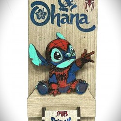 DÜKKAN DESİGN LAZER KAZIMA EL BOYAMA SPİDER STITCH AHŞAP BİBLO