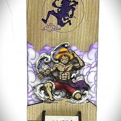 DÜKKAN DESİGN LAZER KAZIMA EL BOYAMA ONE PİECE LUFFY GEAR5 BİBLO