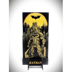 DÜKKAN DESİGN LAZER KAZIMA KARA ŞOVALYE EL BOYAMA AHŞAP BİBLO