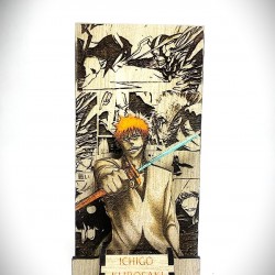 DÜKKAN DESİGN LAZER KAZIMA EL BOYAMA BLEACH AHŞAP BİBLO