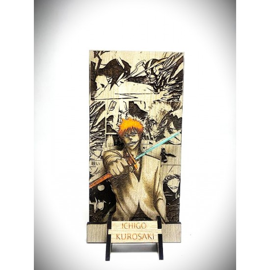 DÜKKAN DESİGN LAZER KAZIMA EL BOYAMA BLEACH AHŞAP BİBLO