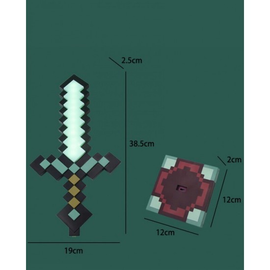 DÜKKAN DESİGN MİNECRAFT DİAMOND SWORD GECE LAMBASI