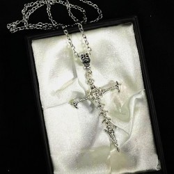 DÜKKAN DESİGN GOTİK İSKELET HAÇ KOLYE