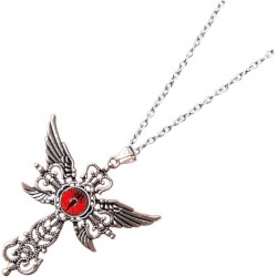 DÜKKAN DESİGN LUCİFER KANATLI HAÇ KOLYE