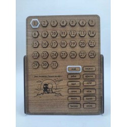 DÜKKAN DESİGN SENİ SEVMENİN ZAMANIMI OLUR AHŞAP SONSUZ TAKVİM