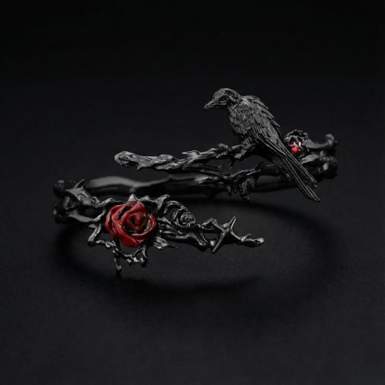 DÜKKAN DESİGN  LOVE and DEEP SPACE BLACK CROW BİLEKİLK